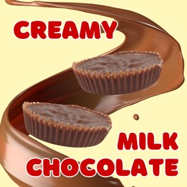 Bulk Boyer Candy Assortment, Peanut Butter, Milk Chocolate, and Butterscotch Cups, Individually Wrapped Candies, Party Favor Snacks, Each Cup is 0.5 Ounces (Pack of 4)