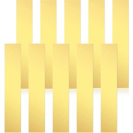 16 Pieces Brass Sheet, Brass Shim Stock Assortment, 6" Length x 3" Width, 0.001", 0.002", 0.004", 0.006", 0.008",0.012", 0.016", 0.02" Thickness, Metal Shim Stock