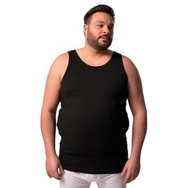 Men Plus Herren große Größen Übergrößen Menswear L-8XL Men+ Unterhemd, Rippjersey, bis 8 XL schwarz 8XL 840620100-8XL