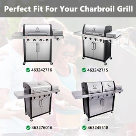 Adviace Repair Kit for Charbroil 463242716 463242715 463276016 463245518 466242715 463242516 463242515 463367016 463642316 463675016 Grill Parts