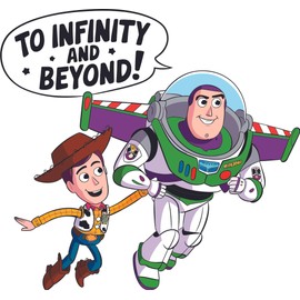 Toy Story to Infinity and Beyond Yee-Haw! Bo Peep Slinky Dog Cowboy Cartoon Buzz Lightyear Woody Holiday Gift Sticker Wall Stickers Art Decal Girls Boys Birthday - Size: 30 in(W) x 30 in(H)
