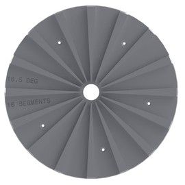 Plate for Open-Segmented Woodturning, Wedgie Included! Multiple Sizes and Segment Counts Available! (11.75IN 16SEG 6GAP)