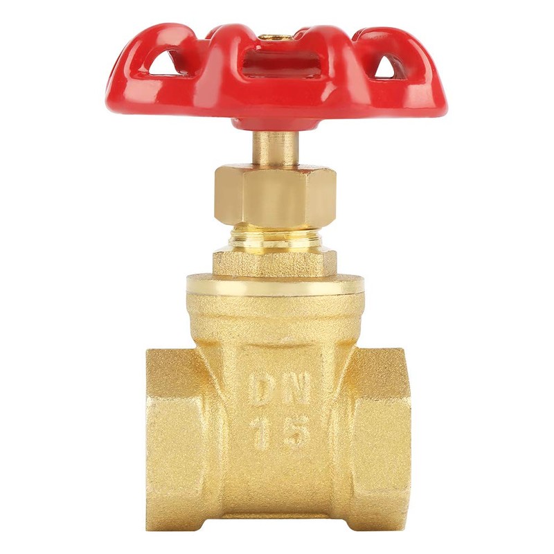 Brass Gate Valve DN15 G1/2 - Direct path for water,
