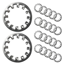BOUMVID Pack of 30 M3 Tooth Washers Lock Washers Stainless Steel 304 Tooth Washers Inner Tooth Serrated Clamping Discs Size Assortment Spring Washers Washers for Screw Attachment