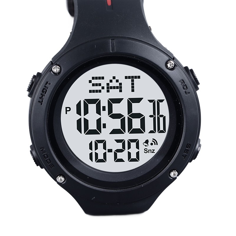 Digital Sports Watch Alarm Stopwatch Timing Waterproof Electronic Wrist Watch
