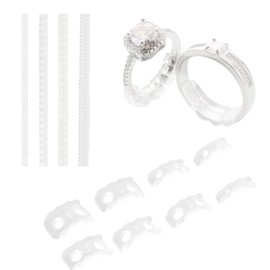 Lunpliran Invisible Ring Size Adjuster Ring Guard Ring Sizer for Loose Rings, 12pieces 2 Styles Fit Almost Any Ring