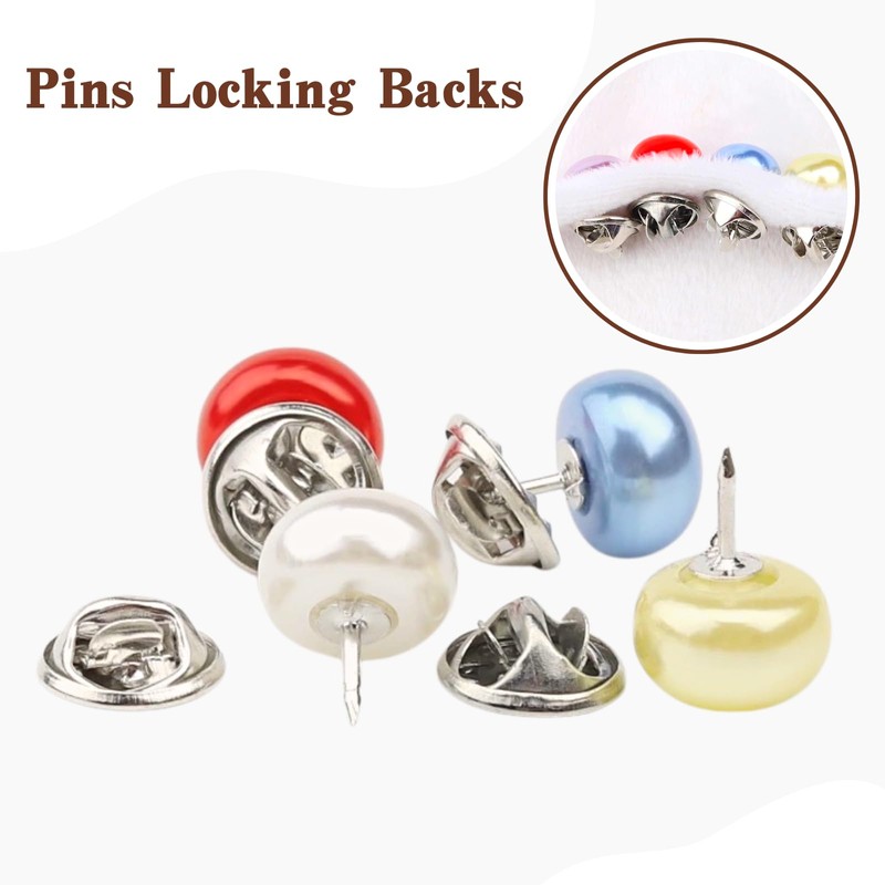Lapel Pin Backs, 50PCS Pin Backs for Brooch Tie Hat