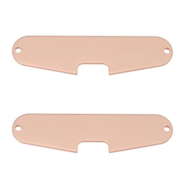 VGOL 2PCS Guitar Single Coil Pickups Base Plates Copper Plated Iron Bridge Pickup Mounting Baseplate Compatible with Fender Stratocaster