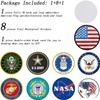 Round American Flag Patch, Hook and Loop USA Flag Embroidered