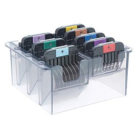 Wahl 1247-7440 Colour Coded Stainless Steel Attachment Combs in a Storage Box 3mm, 6mm, 10mm, 13mm, 16mm, 19mm, 22mm, 25mm
