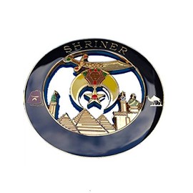 Equinox MR Heavy Prince Hall Shriners Cut Out Golden and Black Auto Emblem Equinox Masonic Regalia