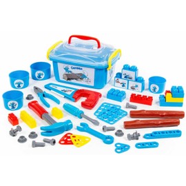 Polesie Smurfs 48 Piece Tool Set Children Toy Utensil Pots Trays Blue 1450638