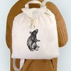 Azeeda 'Standing Rat' Canvas Rucksack/Backpack (RK00011215)