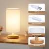 Fenmzee Small Table Lamp for Bedroom - Inline Control, Bedside