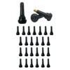 Muxkenper 25PCS TR414 Tire Valve Stems Black Rubber Snap-in Tire