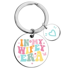 Engagement Gifts For Couples Bachelorette Gifts For Bride Gift For Wife Romantic Birthday Gift For Wife Anniversary Christmas Wedding Present For Wifey Bride To Be Keychain Wifey Presents