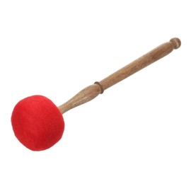 sourcing map Singing Bowl Mallet Strike 7.5x35CM Wool Red Sound Bowl Drum Stick for Meditation Yoga Relax