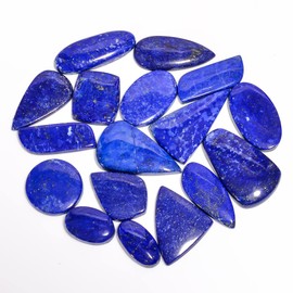 GEMKORA™ 100 carats Natural Lapis Lazuli Gemstone Wholesale Bulk Cabochons Lot, Jewelry Making Loose Gemstone, Polished DIY, Wire Wrapping, Healing Crystals