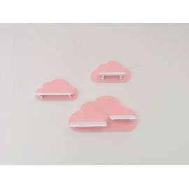 PsGreen Set of 3 Pink Clouds Compatible with Toniebox Tonie Figures