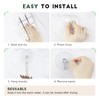 RELBRO Suction Cup Hooks, 10 Pcs Clear Suction Cups with