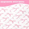 Nesker Twin Zipper Bedding, Ribbon Bow Knot Zipper Bedding Sets