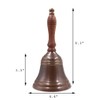 8.5"(H) 4"(D) Antique Brass Hand Bell Solid Brass Bell with
