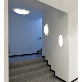 Lampenlux Alvaro-EVG Ceiling Light Opal Cover with EVG White Diameter 30 cm