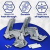 Kit 2 pieces fridge hinge top and bottom with 2