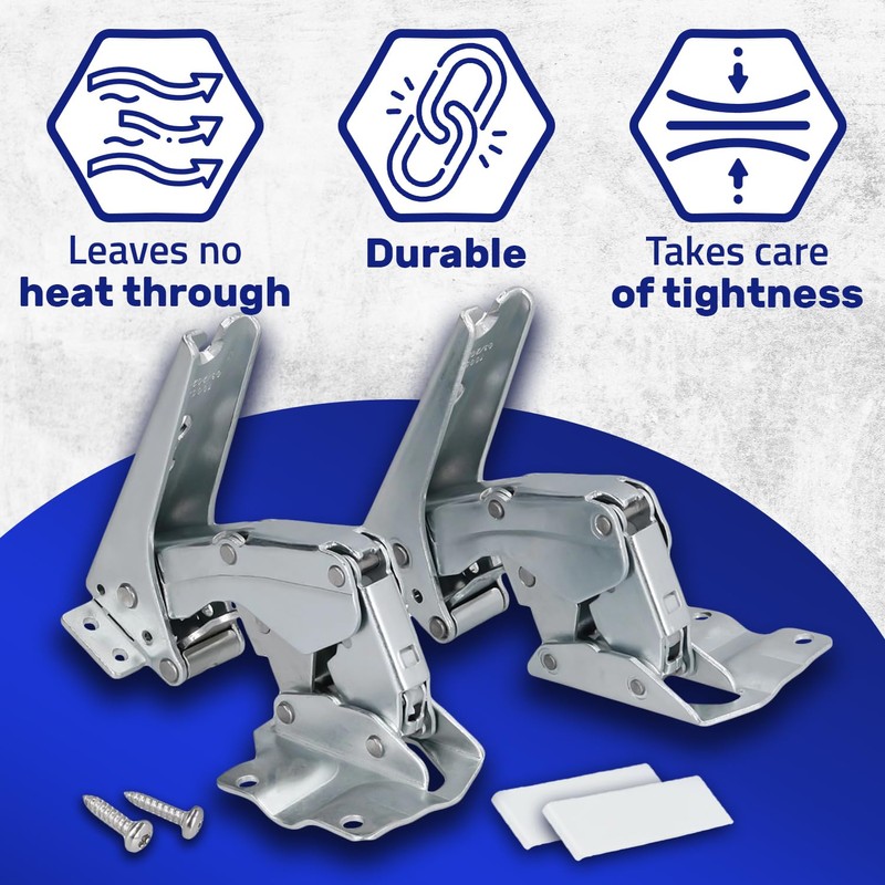 Kit 2 pieces fridge hinge top and bottom with 2
