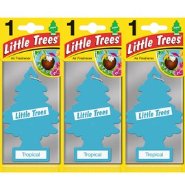 LITTLE TREES Air Freshener, Tropical, 3 Pack