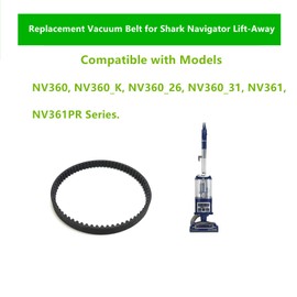Replacement Belt for Shark NV360 Vacuum Cleaner, Compatible with Models: NV360,NV361,NV361PR Series（2 Belt）