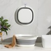 It's a folding basin, it's a round and square wash basin. Gray (small) 3ea
