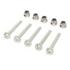 5 Set Auger Shear Bolt Lock Nut Kit Metal Shear