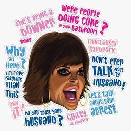 RH Lisa Rinna Quotes Bumper Sticker Vinyl Decal 5 inches