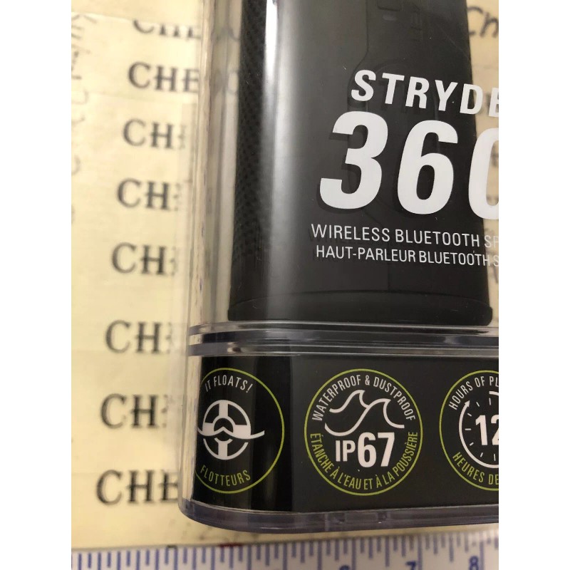 Braven Stryde Waterproof Portable Bluetooth Wireless Speaker W/ 360° Hd