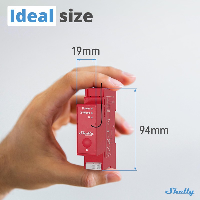 Shelly Wave Pro 1PM US LR | Z-Wave Long Range
