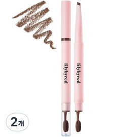 Lilybyred hard flat eyebrow auto pencil 0.17g, 04 dark brown, 2 pcs / 릴리바이레드 하드 플랫 아이브로우 오토펜슬 0.17g, 04 다크 브라운, 2개