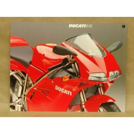 Vintage NOS New Ducati 916 Superbike Motorcycle Factory Spec Sheet Brochure
