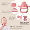 JUSONEY 2 x Baby Teether Anti-Drop Silicone JUSONEY Teething Toys
