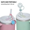 JarThenaAMCS 6PCS Smile Face Straw Covers - Cute Silicone Reusable