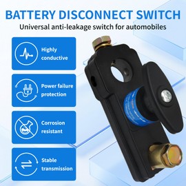 2 Pcs Battery Disconnect Switch 12V 24V, Quick Disconnect Power Cut Off, Battery Power Cut Isolator Kill Switch, General Purpose Heavy Duty Battery Shutoff Switch for Car, RV and Boat