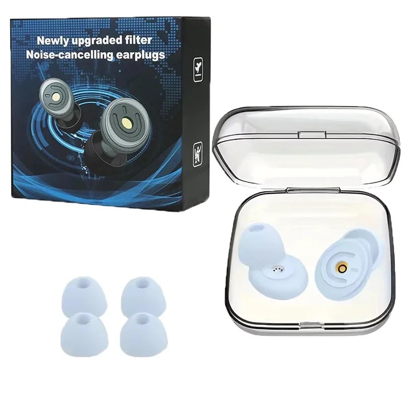 Reusable Noise Reducing Ear Plugs for Sleep – Comfortable In-Ear