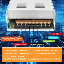 LED Transformer 12 V 600 W, 230 V to 12 V 50 A, LED Power Supply 12 V DC Low Voltage Transformer, No Noise, No LED Flicker, 240 V to 12 V LED Driver Power Supply, for LED Strips and LED Interior