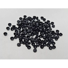 Zim's 144 Zims 3mm Black Half Round Paste-On Plastic Eyes Noses Amigurumi Craft Doll