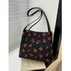Women's Elegant Floral Fabric Shoulder Bag, Summer Trendy Large Capacity