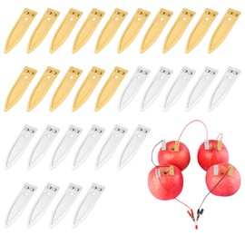 DOITOOL - 30 láminas de ánodo de cobre y zinc, ánodo de electrodo de cobre y zinc, tiras de electrodos de cobre y zinc para galvanoplastia y chapado