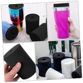 jojofuny 6Pcs Rotary Tumbler Sponge Inserts for Cup Turner Durable Sponge Pads for Firm Grip Scratch Crafting Fits Various Tumblers DIY Cup Accessories
