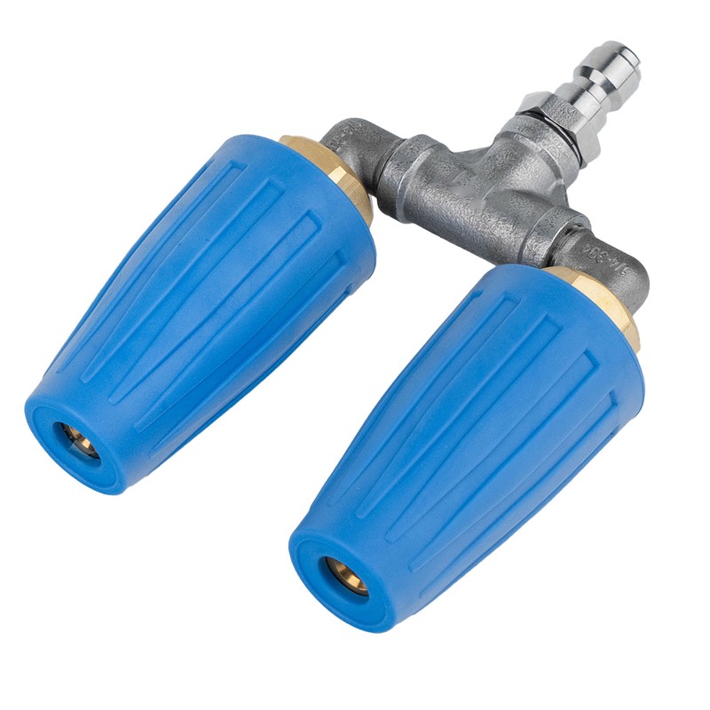 Pressure Washer Dual Turbo Nozzle 2mm Hole 4‑6GPM 4000PSI Pressure