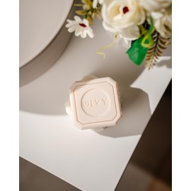 Olvy Original Olive Oil Bar Soap, 3.5 oz, Moisturizing for Dry & Sensitive Skin, Vegan, Natural Inspired by Traditional Palestenian Soap (Olive and Rose Oil)