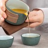 Mini Travel Ceramic Tea Pot Set Chinese Kung Fu Teapot,